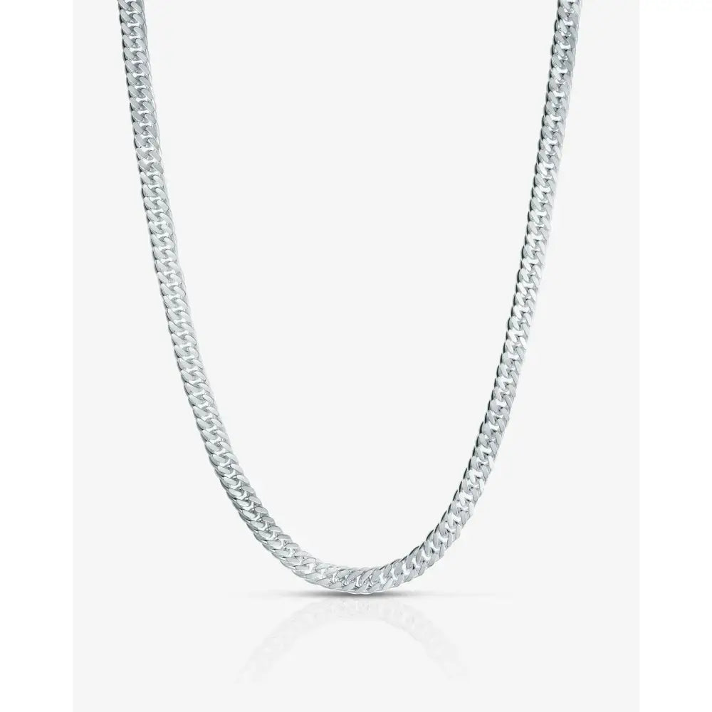Oversized Curb Chain Statement Necklace.