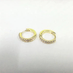 Pandora Moments Sparkling Huggie Gold Hoop Earrings