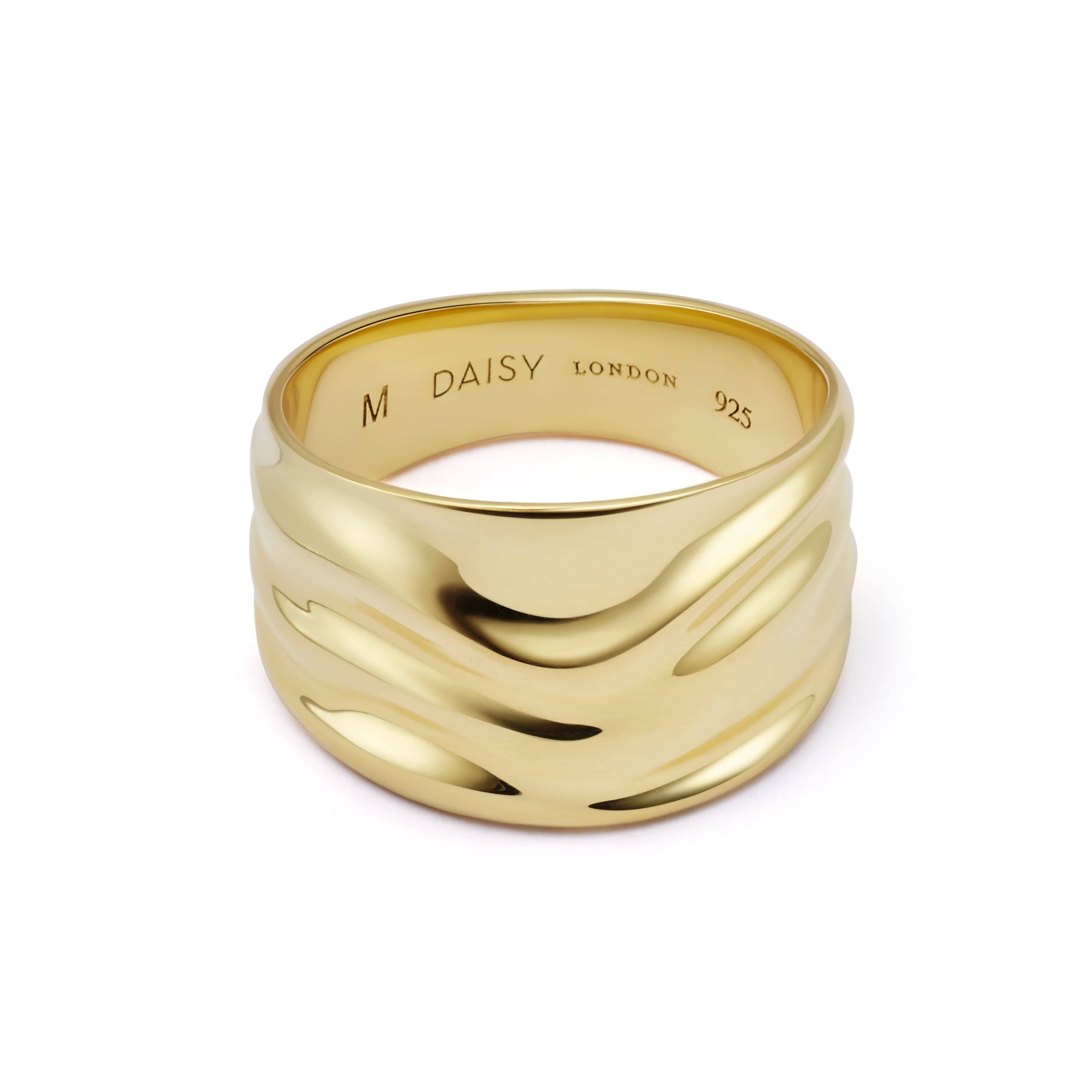 Polly Chunky Tidal Ring 18Ct Gold Plate
