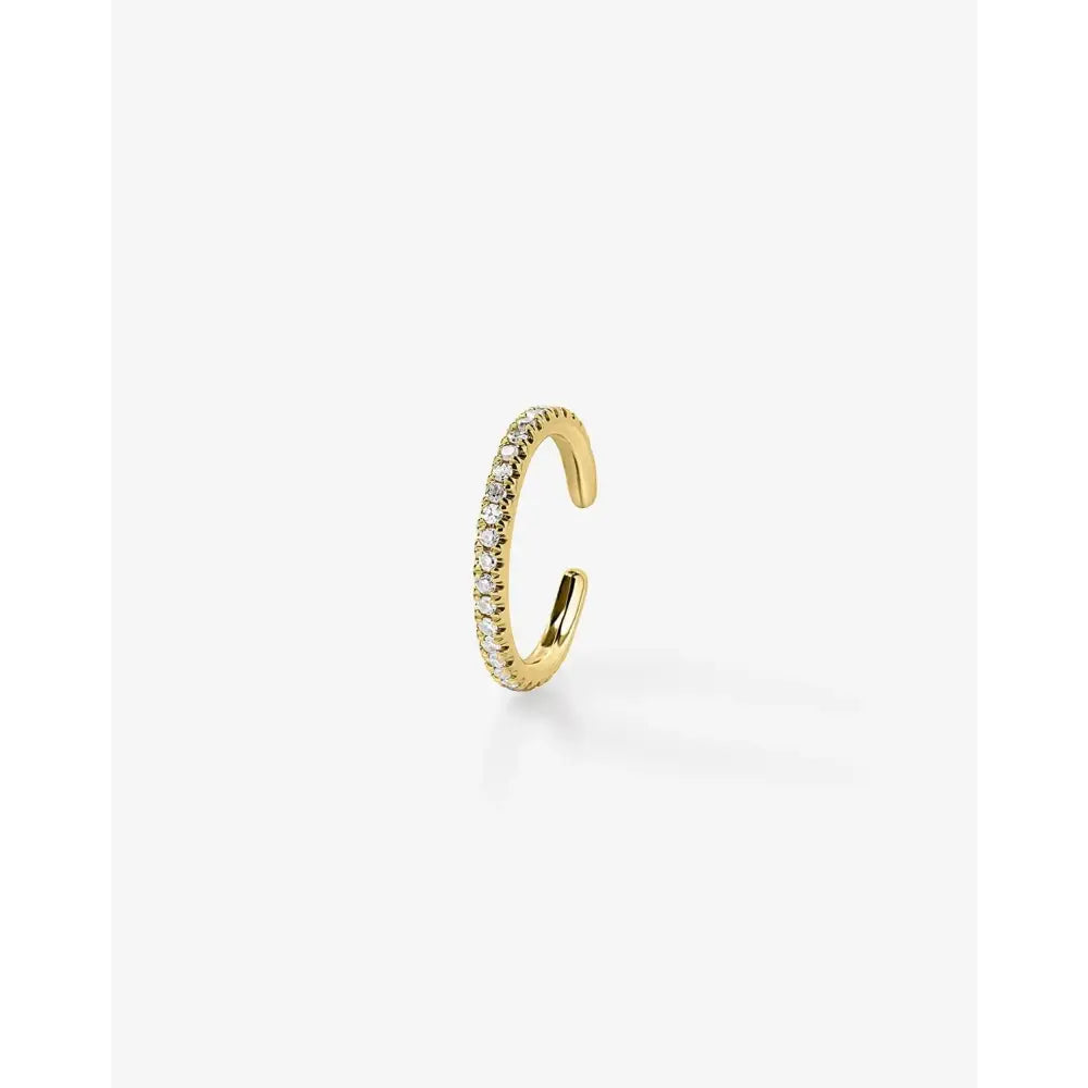 Radiant Diamond Ear Cuff: Elevate Your Elegance.