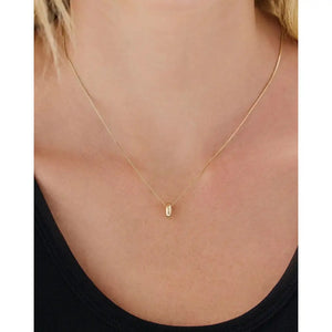 Radiant Gold Eternity Bead Necklace.
