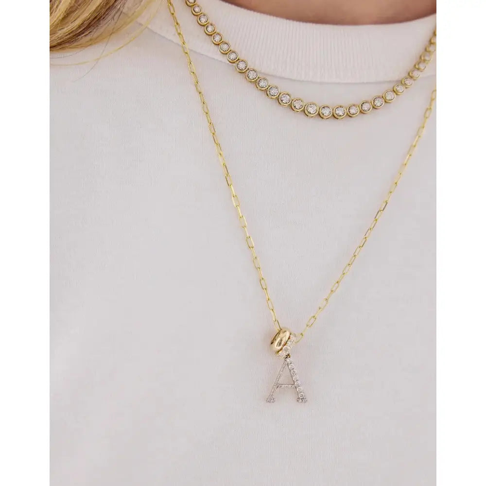 Radiant Gold Eternity Bead Necklace.