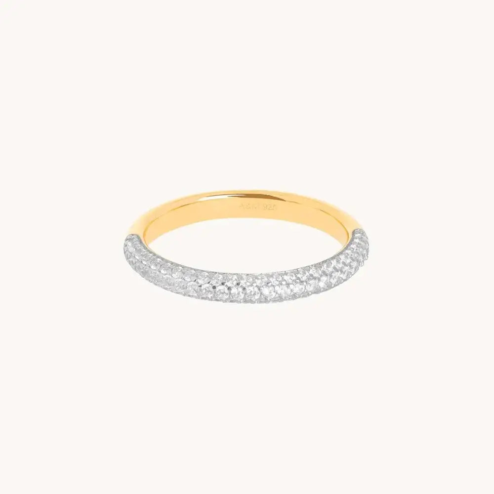 Radiant Gold Pavé Essential Band Ring.