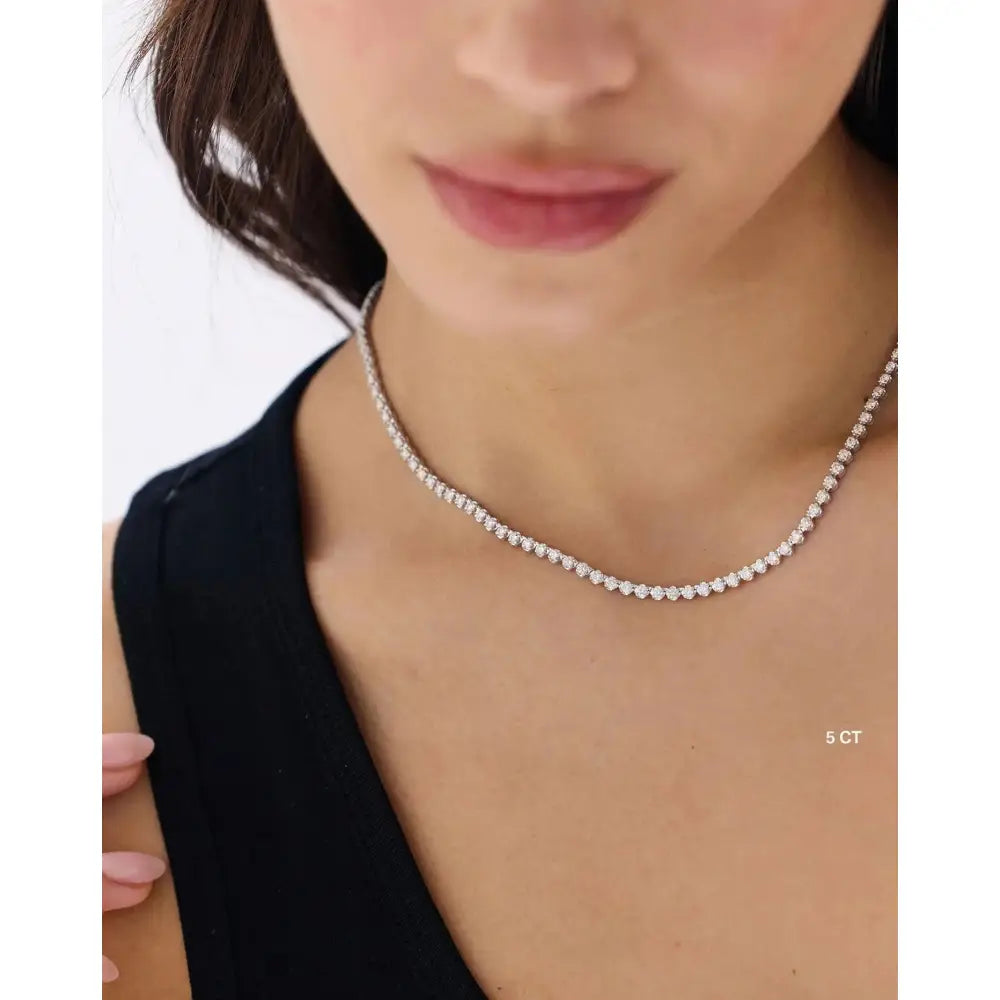 Radiant Luxe Diamond Tennis Necklace.