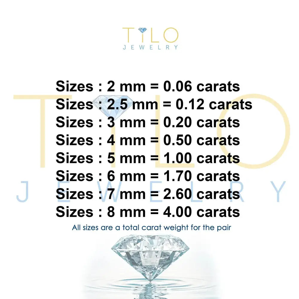 Set of 5! 925 Solid Sterling Silver Basket Set round CZ Stud Earrings, Pushback Sleeper Studs, Simulated Diamond, Unisex, by TILO Jewelry