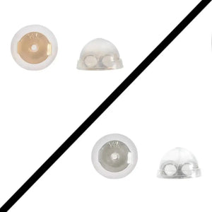 Silicone Covered 14K Solid Gold Replacement Backings for Pushback Earrings