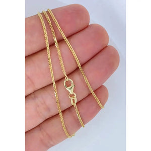Solid 14K Gold Wheat Diamond Cut Sparkle Chain, 14Kt ITALIAN Highest Quality, Made in ITALY, Solid 14K Gold Wheat Chain, Ladies 14K Gold