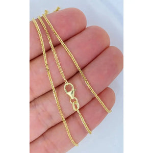 Solid 14K Gold Wheat Diamond Cut Sparkle Chain, 14Kt ITALIAN Highest Quality, Made in ITALY, Solid 14K Gold Wheat Chain, Ladies 14K Gold