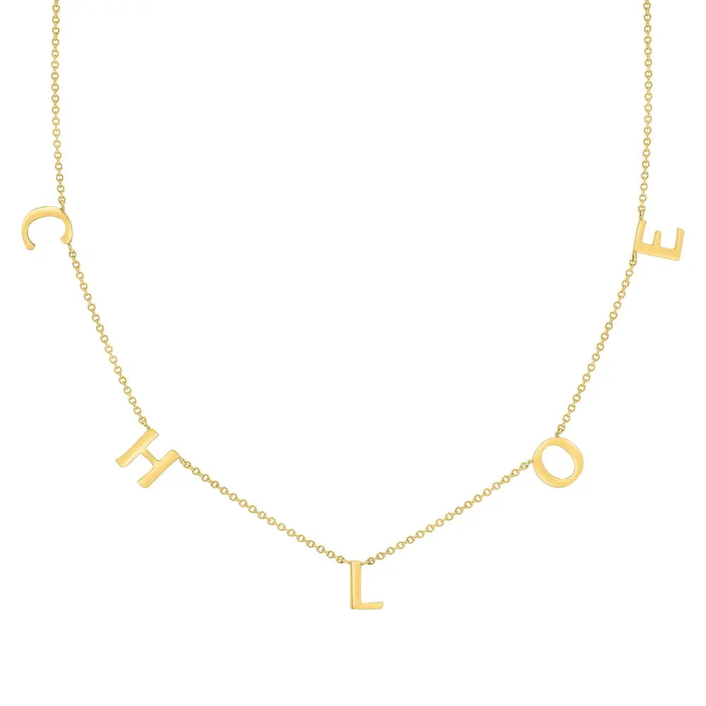 Spaced Letter Necklace