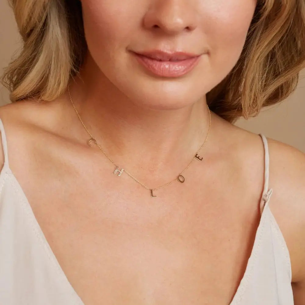 Spaced Letter Necklace