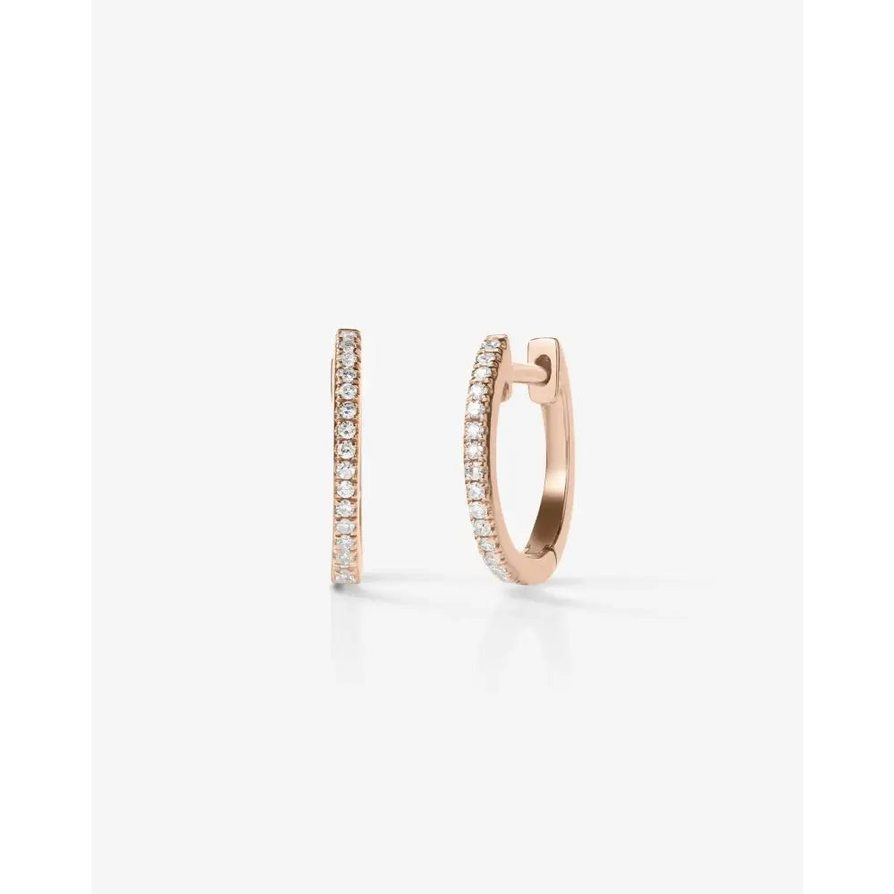 Sparkling Diamond Huggie Earrings for Effortless Elegance.
