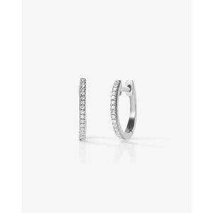 Sparkling Diamond Huggie Earrings for Effortless Elegance.
