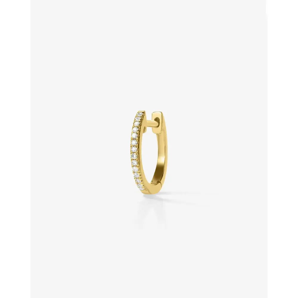Sparkling Diamond Huggie Earrings for Effortless Elegance.