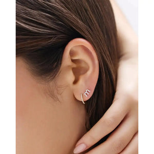 Sparkling Diamond Huggie Earrings for Effortless Elegance.