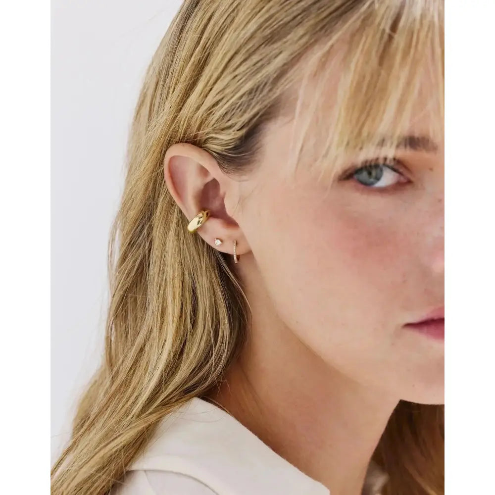 Sparkling Diamond Huggie Earrings for Effortless Elegance.