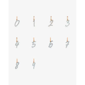 Sparkling Diamond Number Pendant - Personalize Your Shine!.