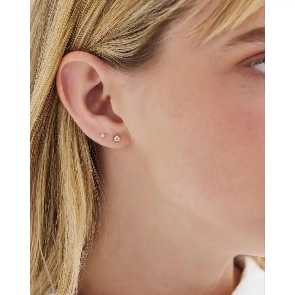 Sparkling Tiny Diamond Studs for Everyday Elegance.