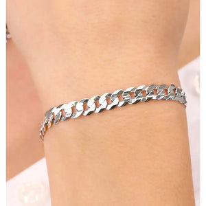 Sterling Silver Curb Link Bracelet
