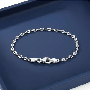 Sterling Silver Mariner Link Bracelet