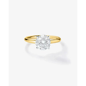 Stunning 1.15ct Round Brilliant Lab Diamond Cloud Solitaire Ring in Elegant 14K Gold – Perfect Engagement Choice!.