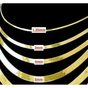 Stunning 10K Solid Gold Herringbone & Liquid Link Bracelet for Women - Elegance Redefined!.