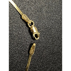 Stunning 10K Solid Gold Herringbone & Liquid Link Bracelet for Women - Elegance Redefined!.