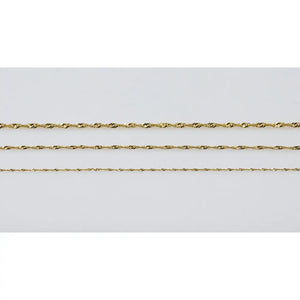 Stunning 10K Solid Gold Twisted Chain Bracelet - Elegant Singapore Design, Perfect Minimalist Gift for Her!.
