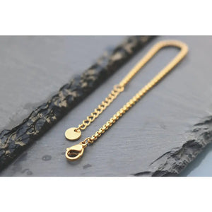 Stunning 18K Gold Plated Rope Chain Bracelet - Timeless Titanium Steel Jewelry for Women.