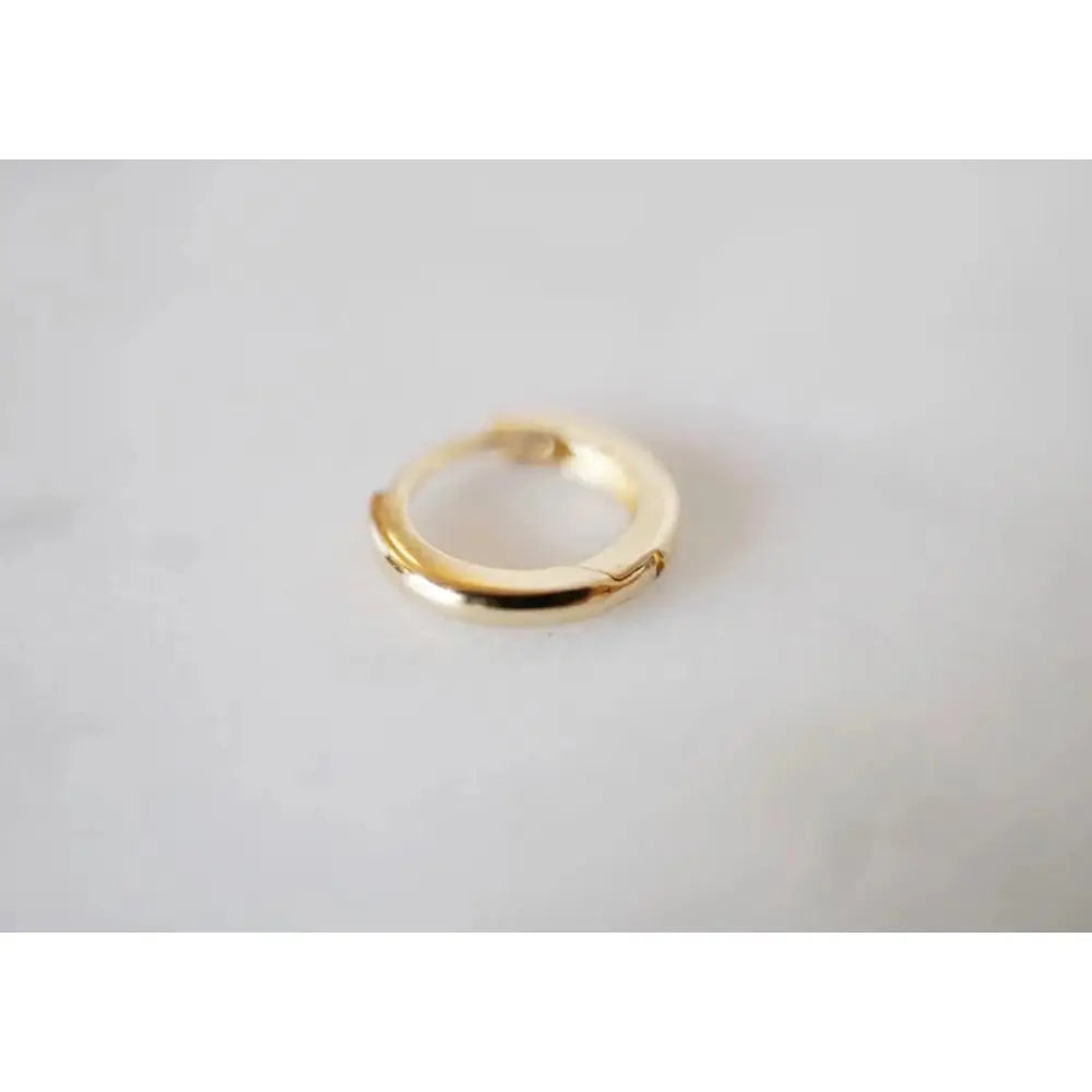 Stunning 18K Solid Gold 10mm Hoop Huggie Earrings – Perfect for Every Occasion!.