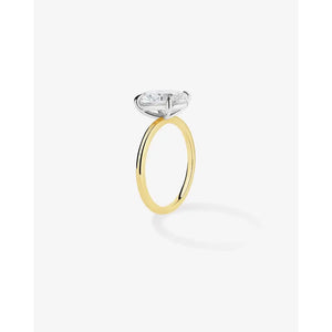 Stunning 3.63ct Round Diamond Solitaire Engagement Ring in Ultra Thin 14K Gold.