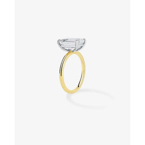 Stunning 3.67 Carat Emerald Lab Diamond in Whisper Thin® Setting.