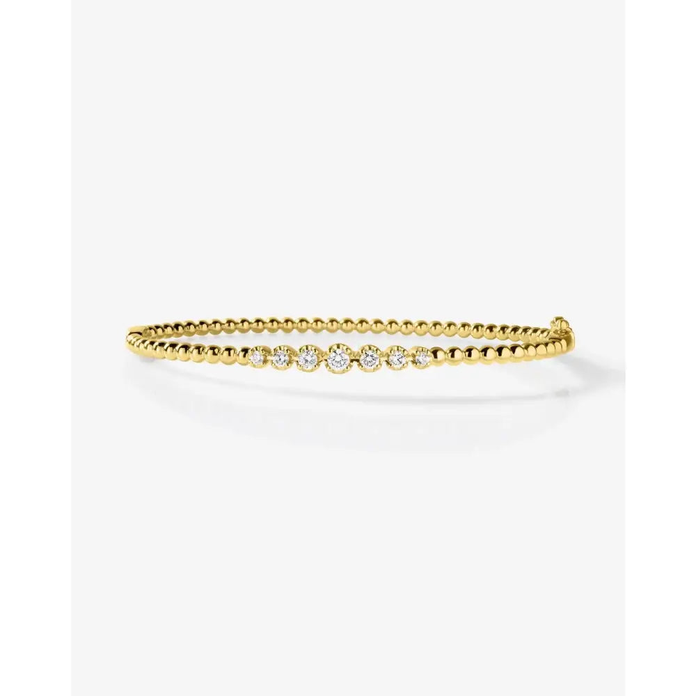 Stunning Diamond Cluster Bead Bangle – Elevate Your Elegance!.
