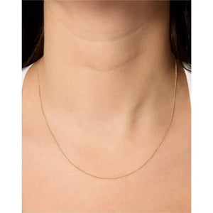 Stunning Diamond Cut Curb Chain Necklace - Elevate Your Style!.