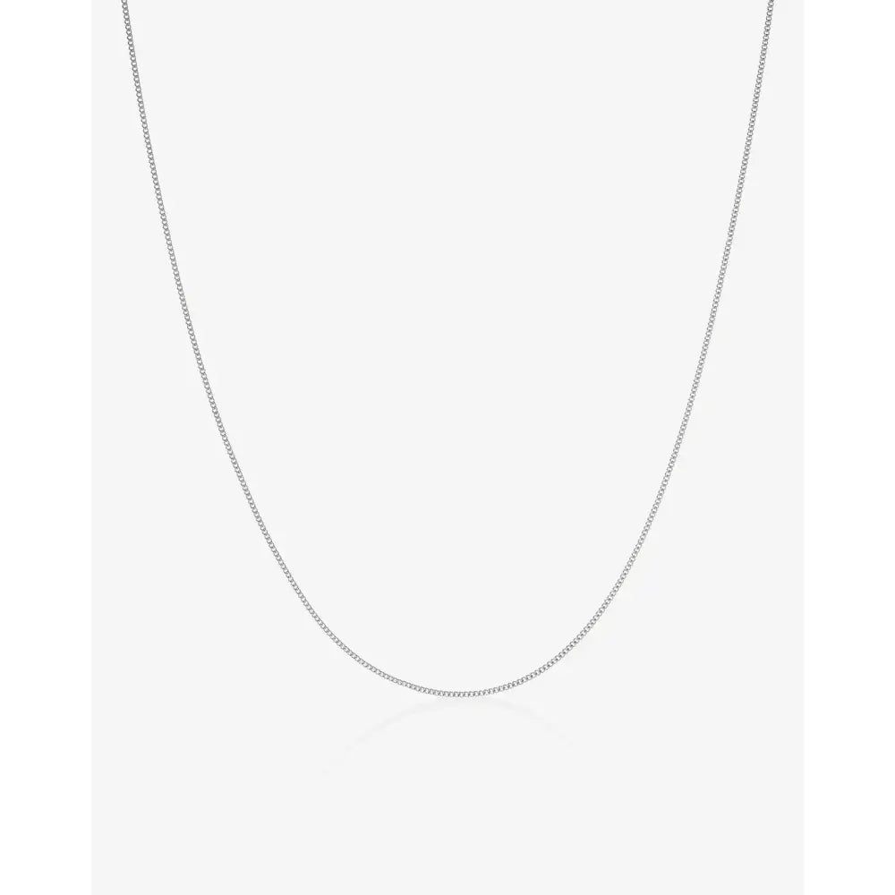 Stunning Diamond Cut Curb Chain Necklace - Elevate Your Style!.