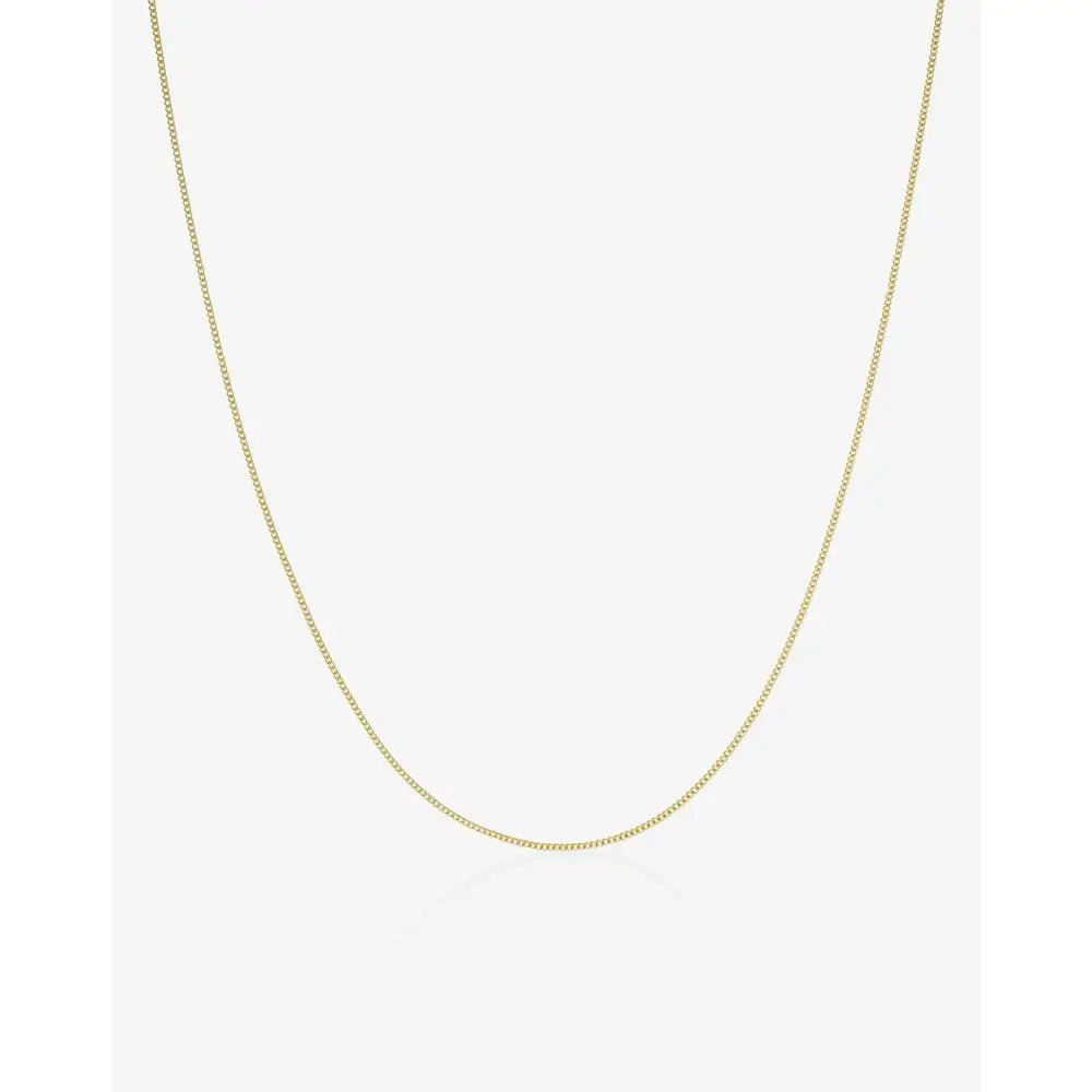 Stunning Diamond Cut Curb Chain Necklace - Elevate Your Style!.