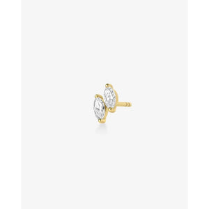 Stunning Double Marquise Lab Diamond Stud Earrings.