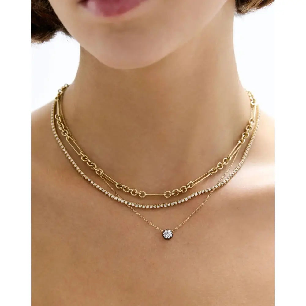 Stunning Georgian Lab Diamond Pendant Necklace – Elegant & Timeless Jewelry Piece.