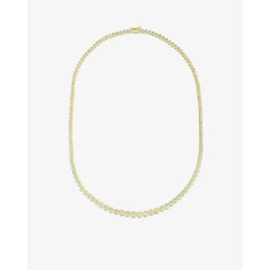 Stunning Graduated Bezel Diamond Tennis Necklace - Elevate Your Elegance.