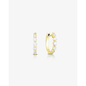 Stunning Graduated Diamond Huggie Earrings for Effortless Elegance.
