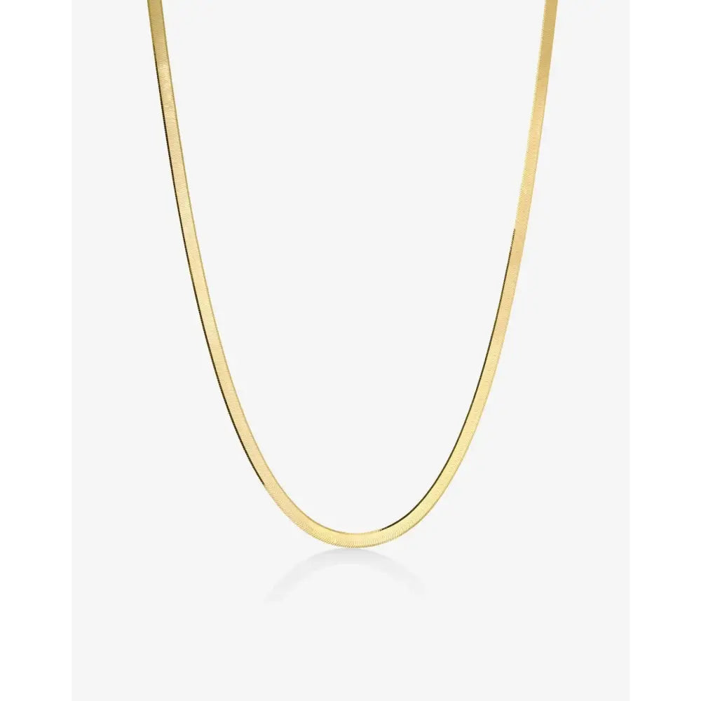 Stunning Herringbone Chain Necklace for Effortless Elegance.