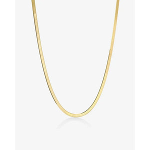 Stunning Herringbone Chain Necklace for Effortless Elegance.