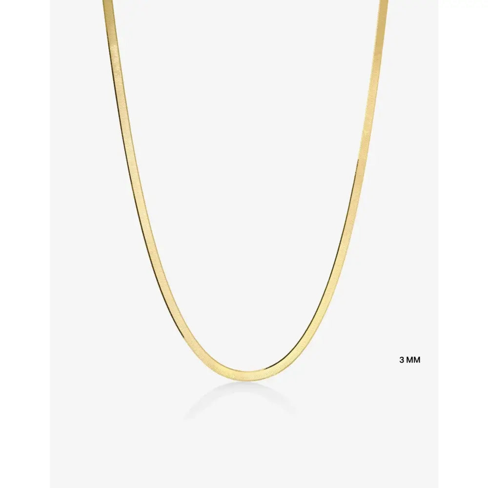 Stunning Herringbone Chain Necklace for Effortless Elegance.