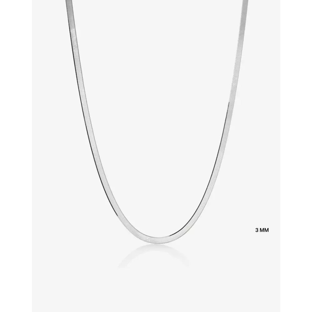 Stunning Herringbone Chain Necklace for Effortless Elegance.