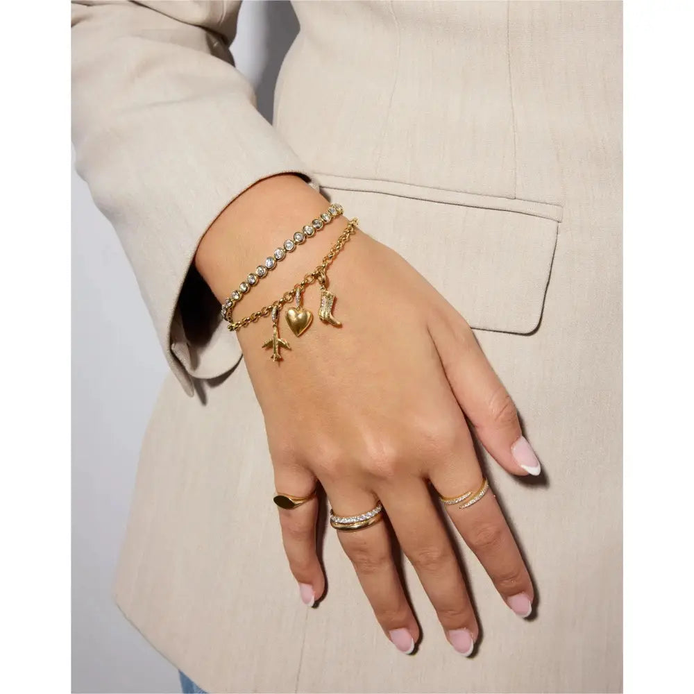 Stunning Hollow Rolo Chain Bracelet for Elegant Style.