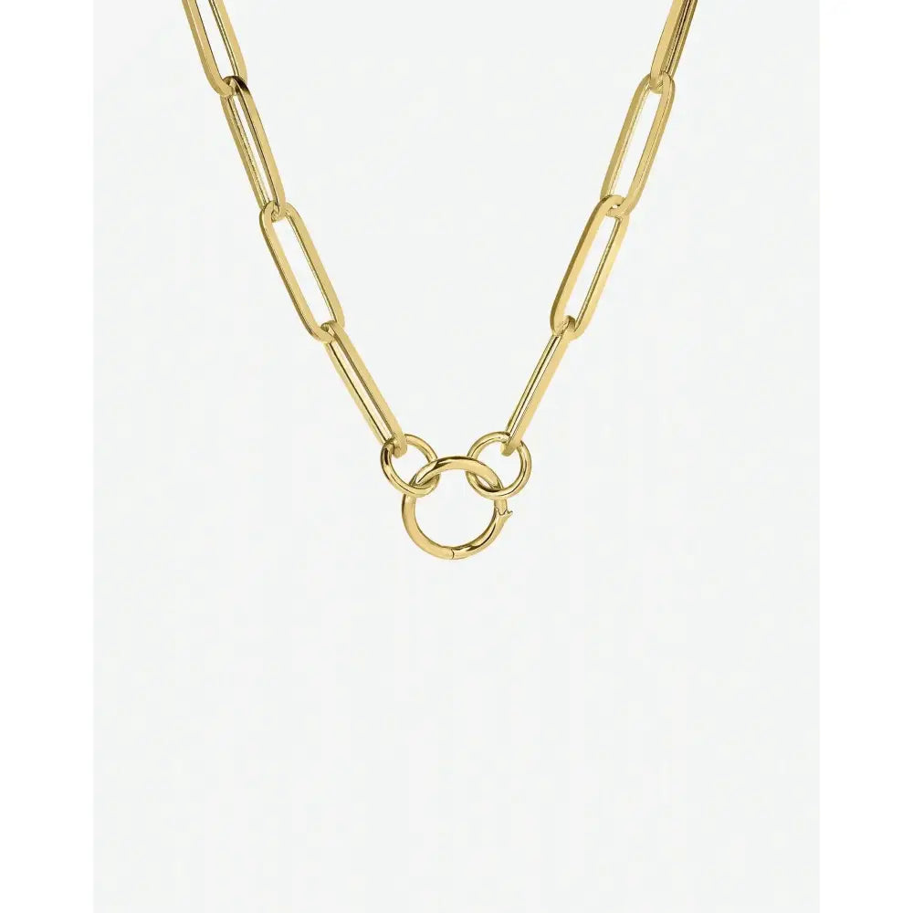 Stunning Long Clique Chain Necklace for Effortless Elegance.