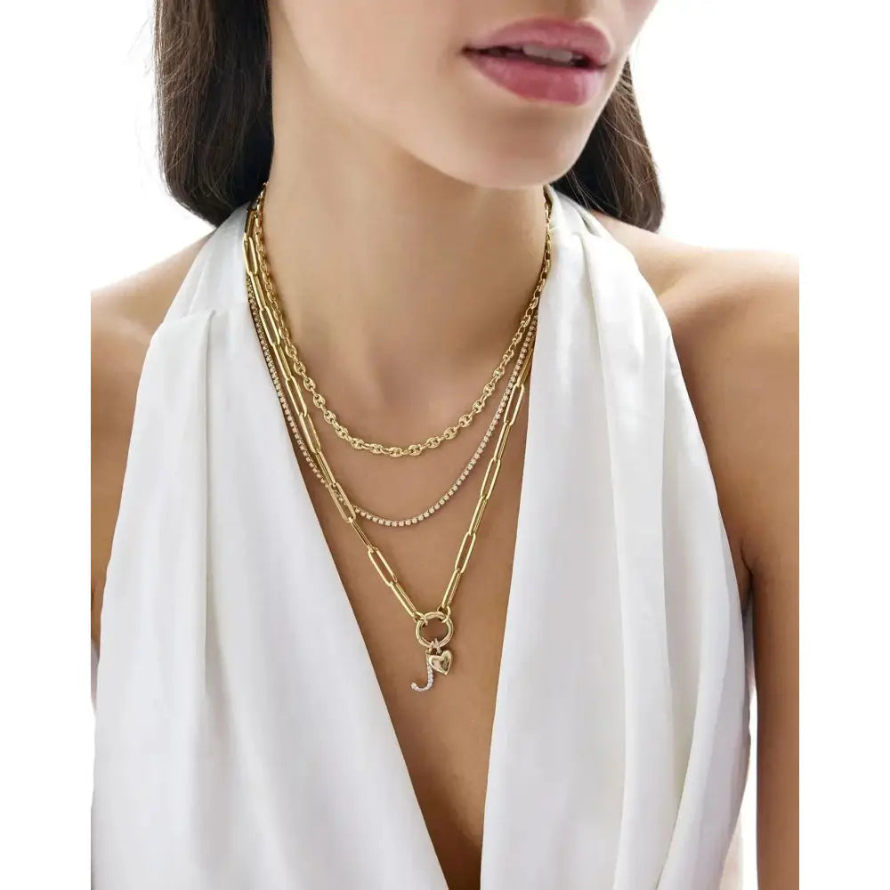 Stunning Long Clique Chain Necklace for Effortless Elegance.