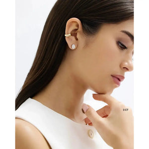 Stunning Oval Lab Diamond Studs - Elegant Earrings for Every Occasion.