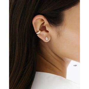 Stunning Oval Lab Diamond Studs - Elegant Earrings for Every Occasion.