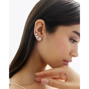 Stunning Oval Lab Diamond Studs - Elegant Earrings for Every Occasion.