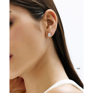 Stunning Oval Lab Diamond Studs - Elegant Earrings for Every Occasion.